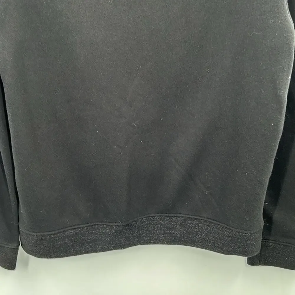 Old Navy Girl's Black Full Zip Sweatshirt Floral Embroidery size 14